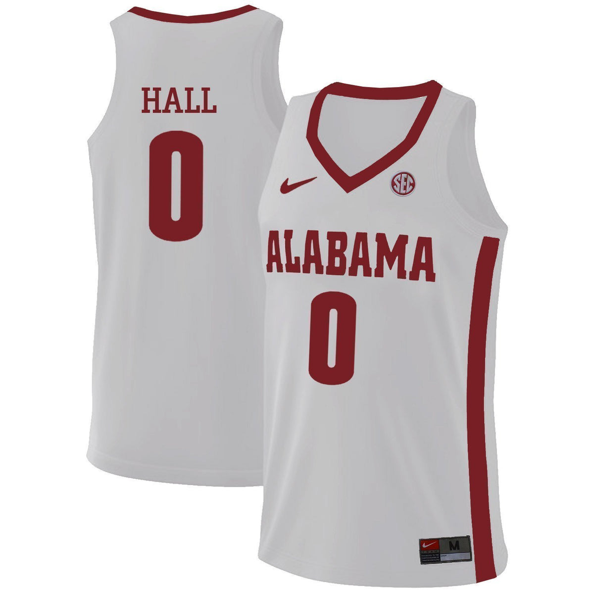 Donta Hall Alabama Crimson Tide Basketball Jersey 2019 - White – NinoMaxx