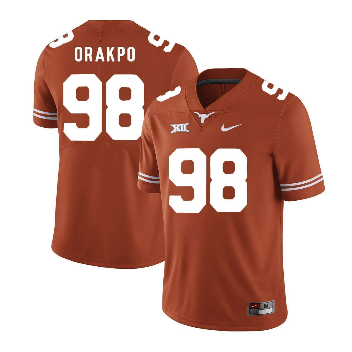 Brian Orakpo Texas Longhorns Football Jersey 2019 Orange NinoMaxx