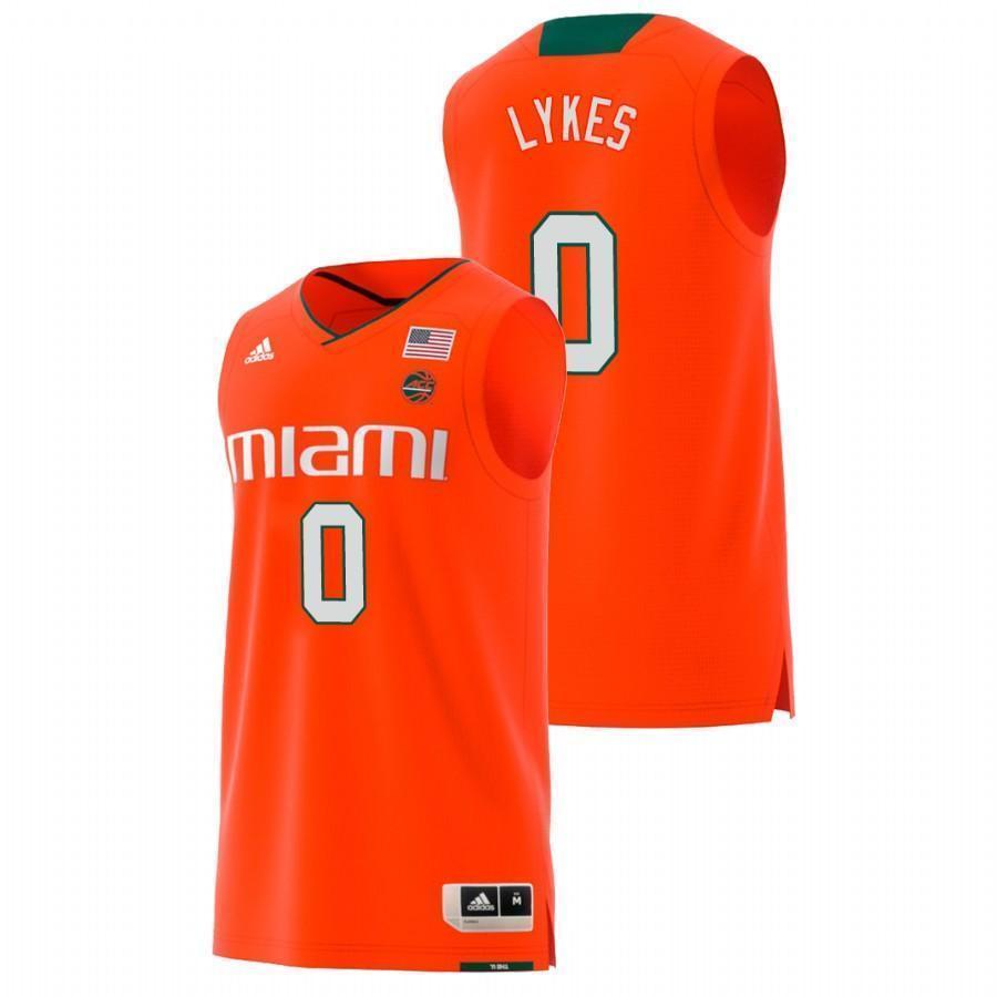 Chris Lykes Miami Hurricanes Basketball Jersey 2019 - Orange